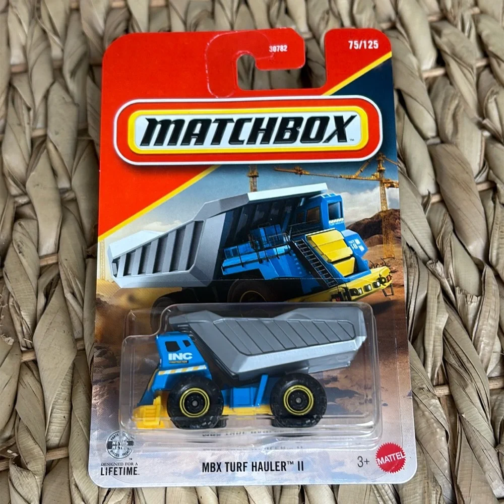 Matchbox MBX Turf Hauler II Toy Blue Construction Work Dump Truck Gray Dumper 🆕